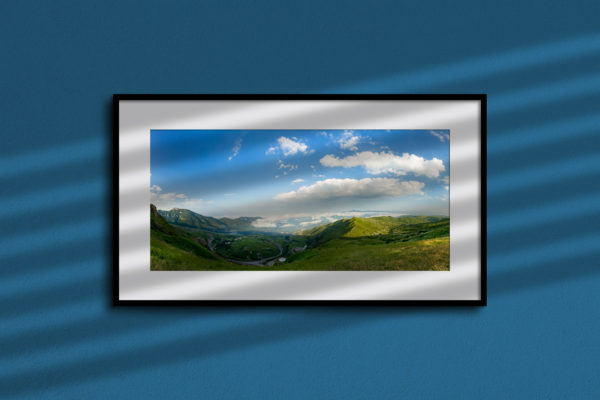 Panorama from Heyran Peak, Gilan frame on wall