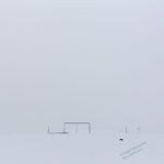 Football Field Covered with Snow, Mazandaran
