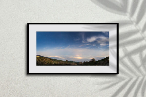 Plain of Gorgan under the Clouds at Night, Golestan frame on wall
