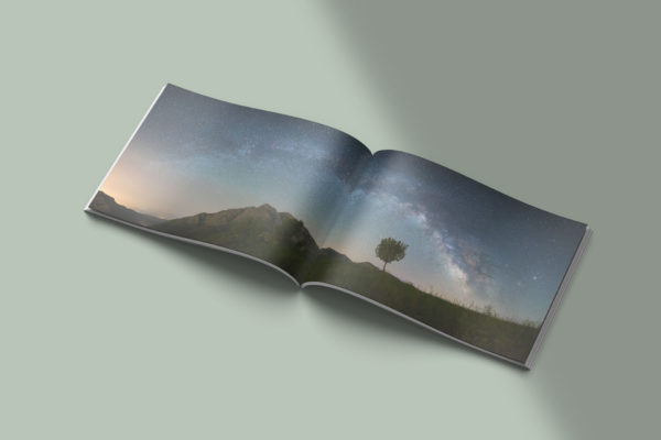 Panorama of Milky Way in Kurdistan's Sky, inside book