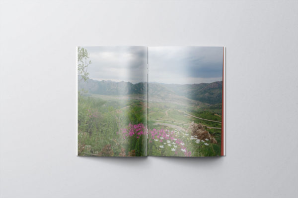 Landscape of Dezli, Kurdistan inside book